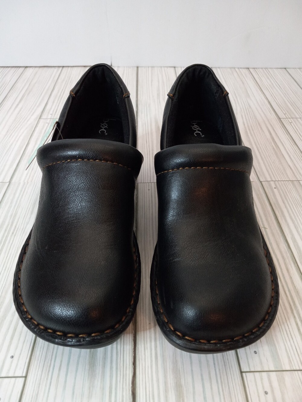 b.o.c. Born Concept Black Slip-On Comfort Clogs